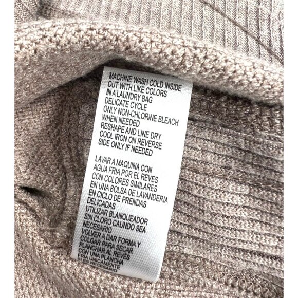 Democracy Drop Shoulder Sleeve Scoop Neck Printed Hi-Low Hem Knit Top Medium - Picture 12 of 15